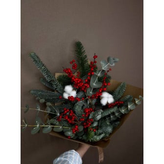 Букет "Еловая роза"